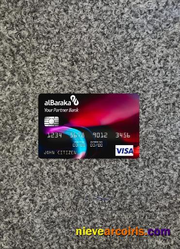 Algeria Banque AlBaraka Algérie visa card photolook